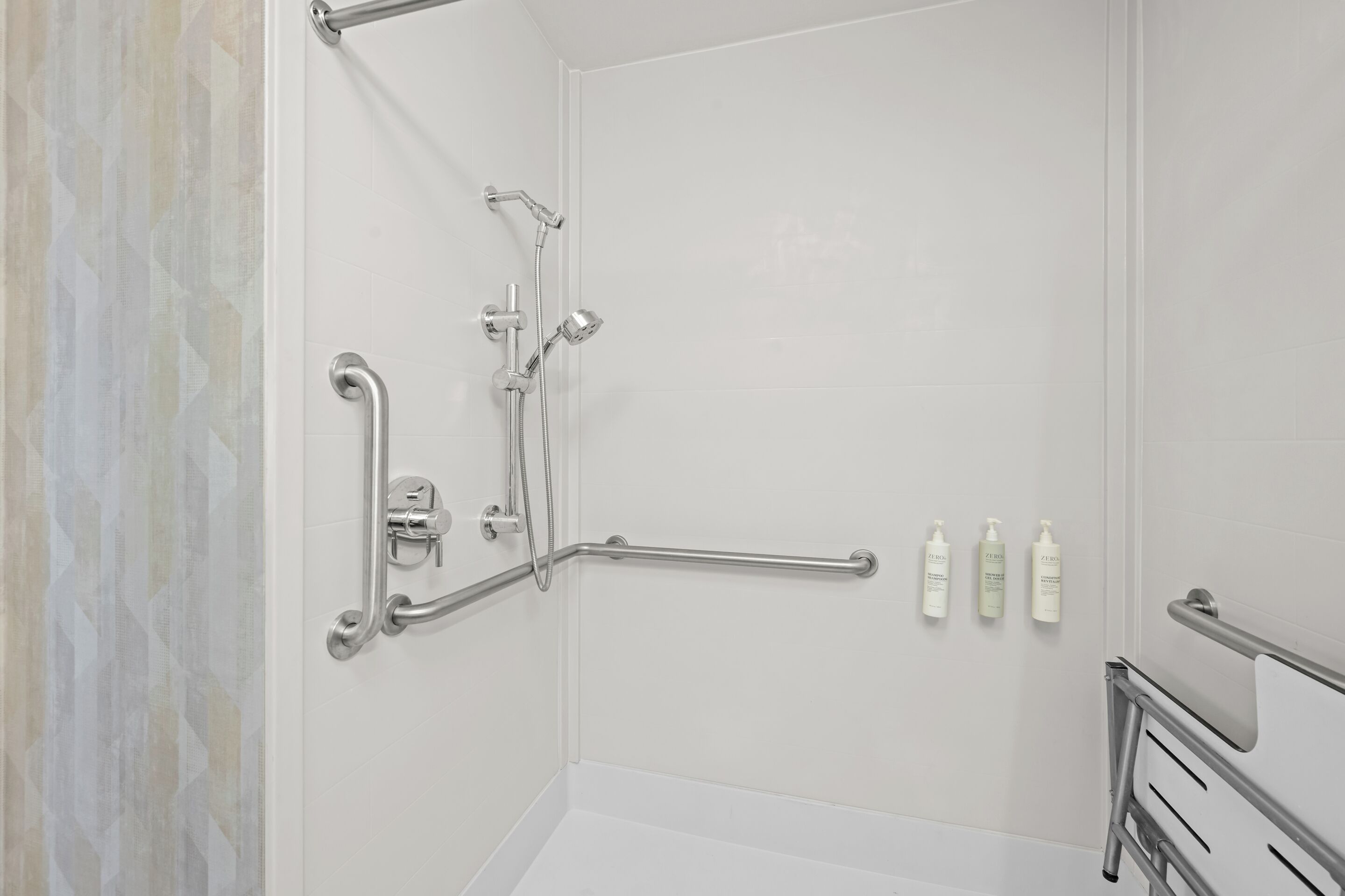Free toiletries, hair dryer, towels