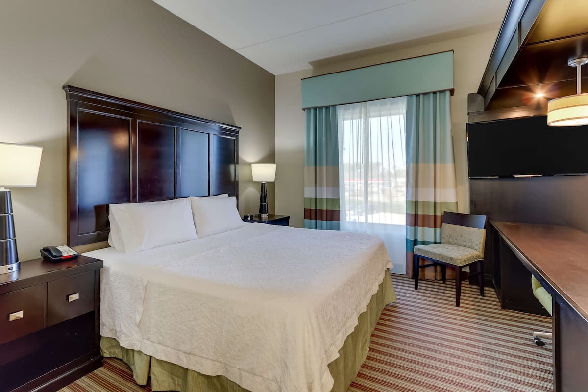 Studio Suite, One King and One Sofa Bed, Non-Smoking | In-room safe, desk, blackout drapes, iron/ironing board