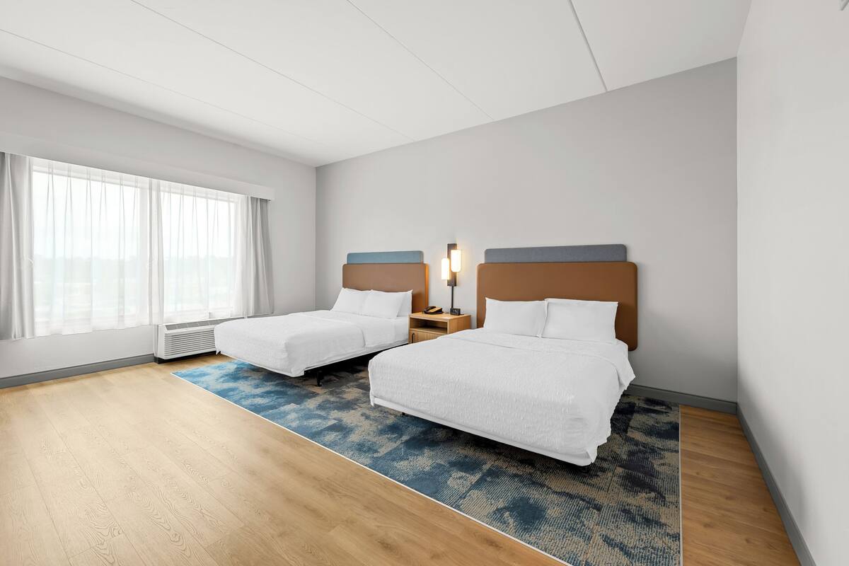 Two Queen Beds, Non-Smoking, Accessible | In-room safe, desk, blackout drapes, iron/ironing board