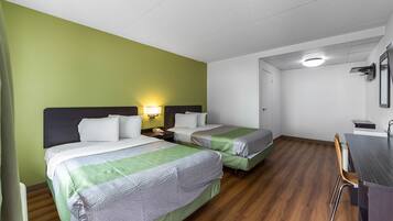 Free WiFi, bed sheets