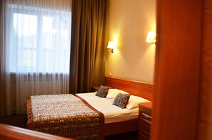 In-room safe, desk, blackout curtains, soundproofing