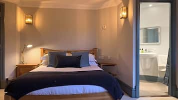 Premium bedding, desk, iron/ironing board (on request), free WiFi