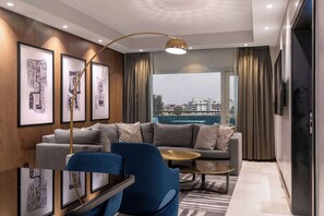 Suite Présidentielle, vue lagon (Lounge) | Salle de séjour