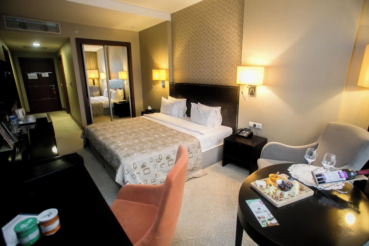 1 chambre, literie hypoallergénique, minibar