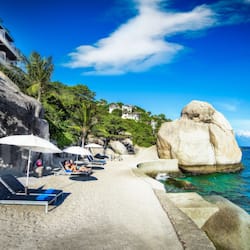 Private beach, sun loungers, beach umbrellas, beach towels
