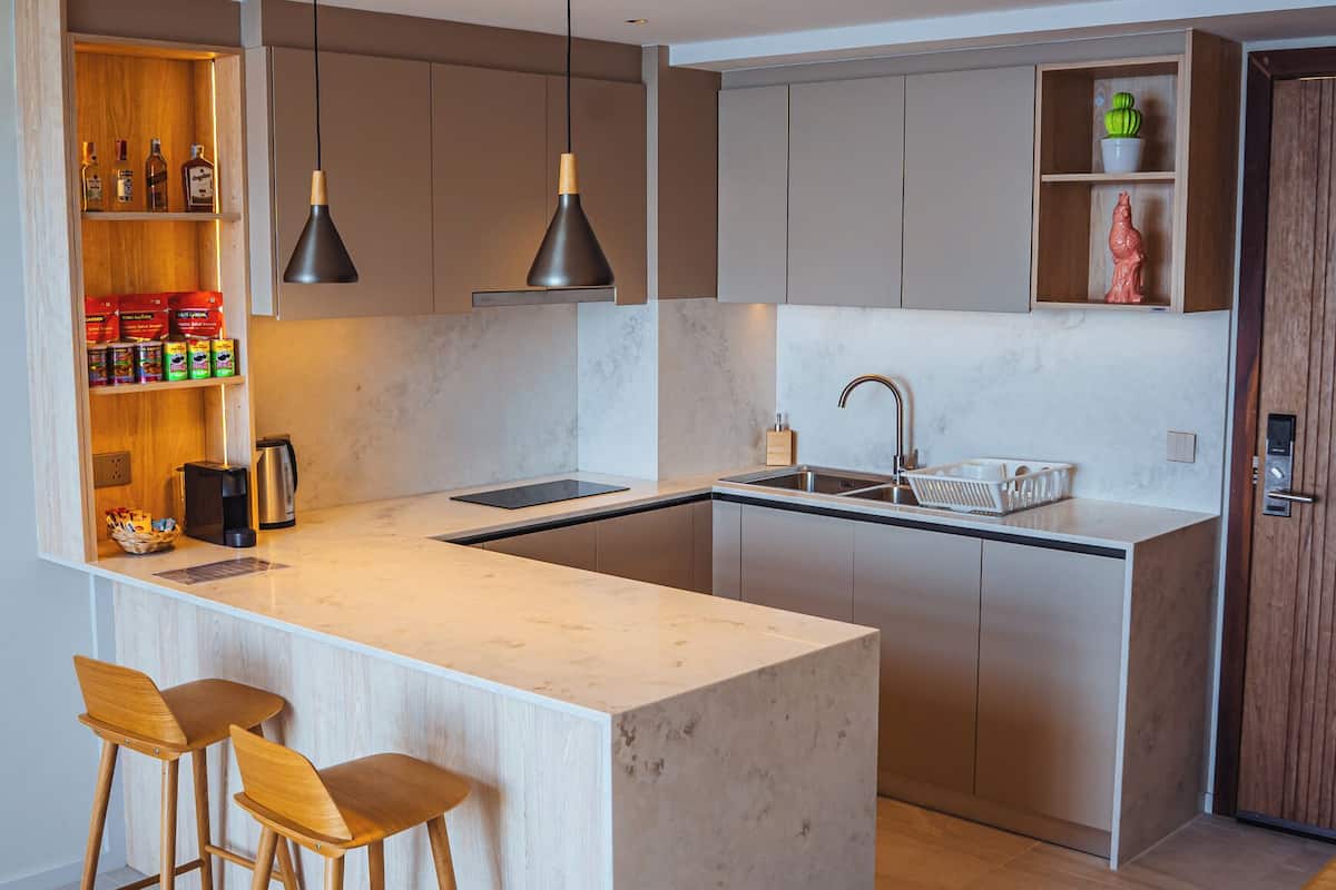 pool loft seaview | private kitchen | fridge, espresso maker, coffee/tea maker, electric kettle