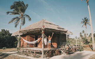 Coconut Bungalow | Minibar, in-room safe, desk, laptop workspace