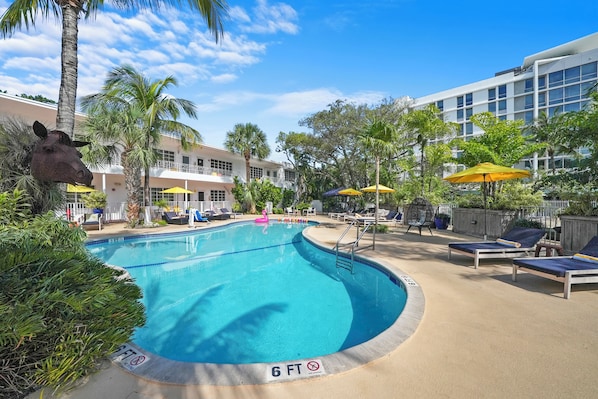 Pool View One Bedroom Queen Suite | View from room