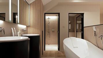 Habitación Signature | Baño | Ducha y cabezal de ducha tipo lluvia
