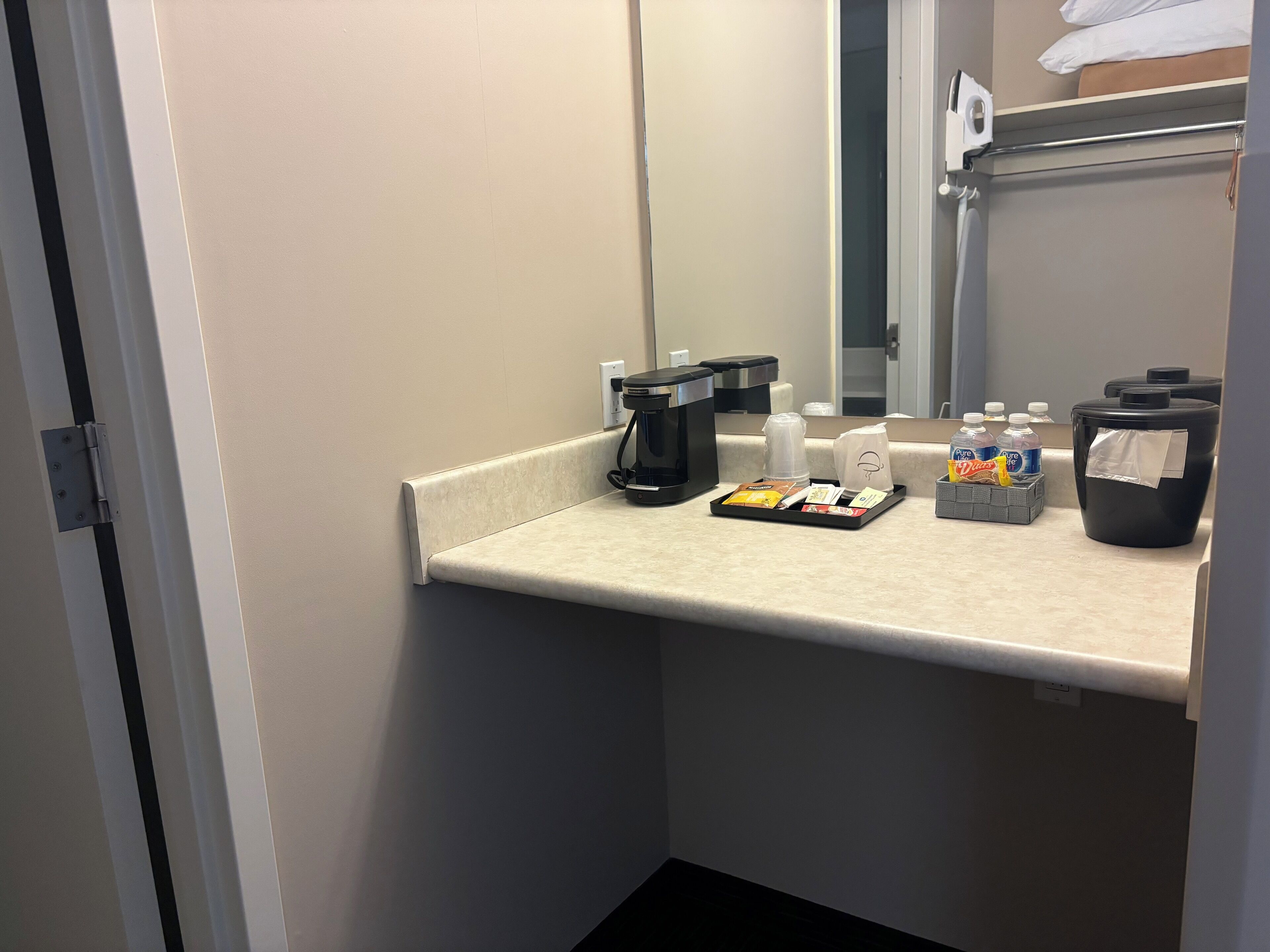 premium bedding, down duvets, pillow-top beds, blackout curtains