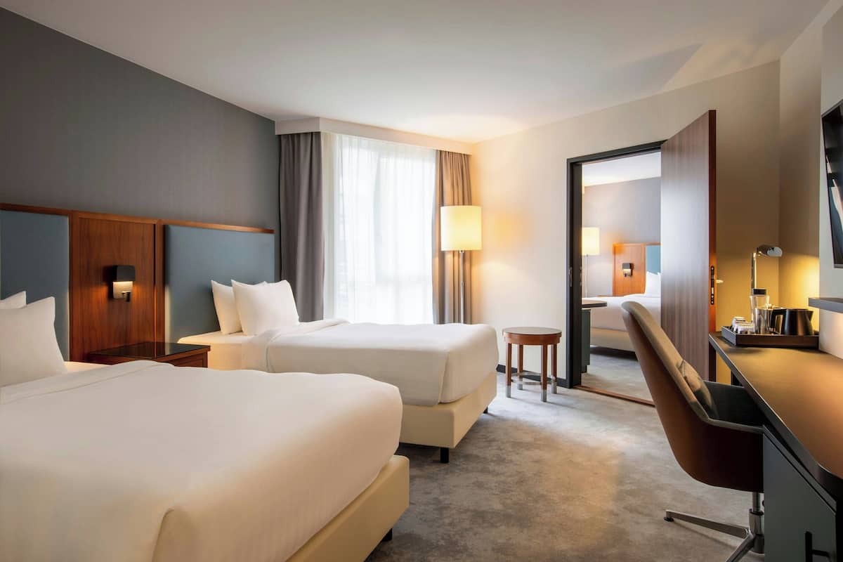 Værelse - 1 dobbeltseng | Premium-sengetøj, pengeskab på værelset, skrivebord