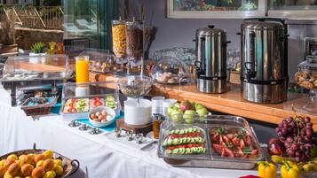 Free daily self-serve breakfast