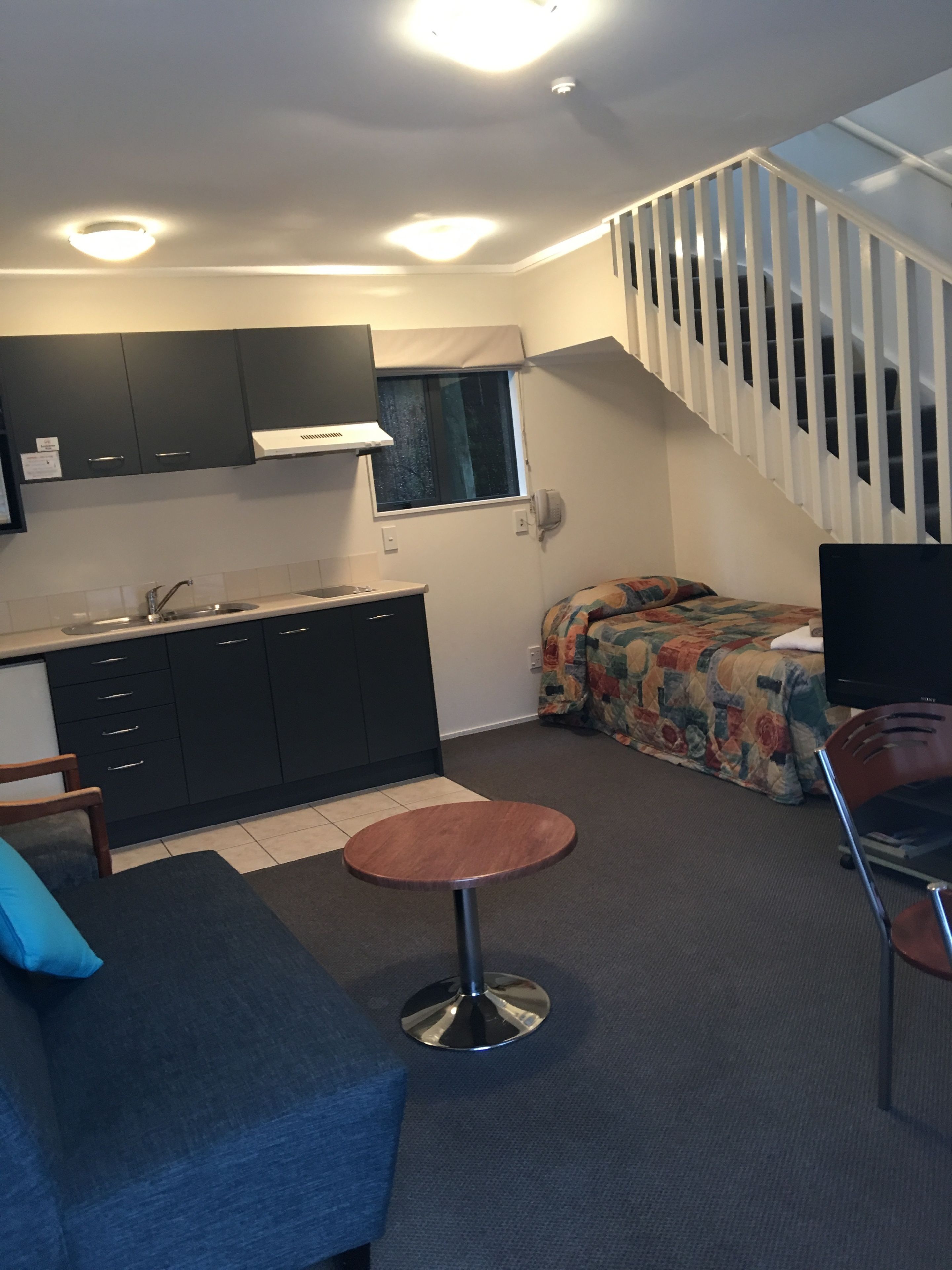 1 bedroom unit | living room | flat-screen tv