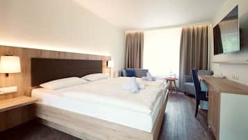 Ropa de cama hipoalergénica, escritorio, cunas gratuitas y wifi gratis