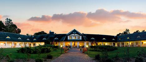 Front of property – evening/night