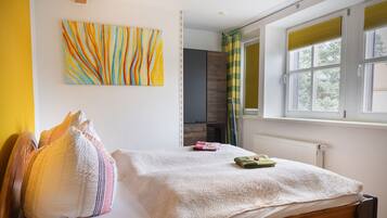 1 bedroom, blackout curtains, iron/ironing board, rollaway beds