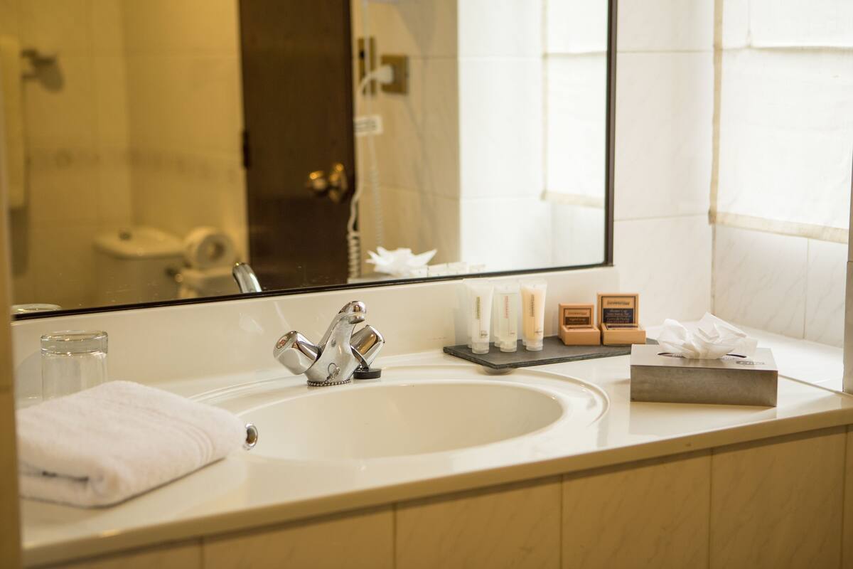 junior studio suite, 1 king bed | bathroom sink