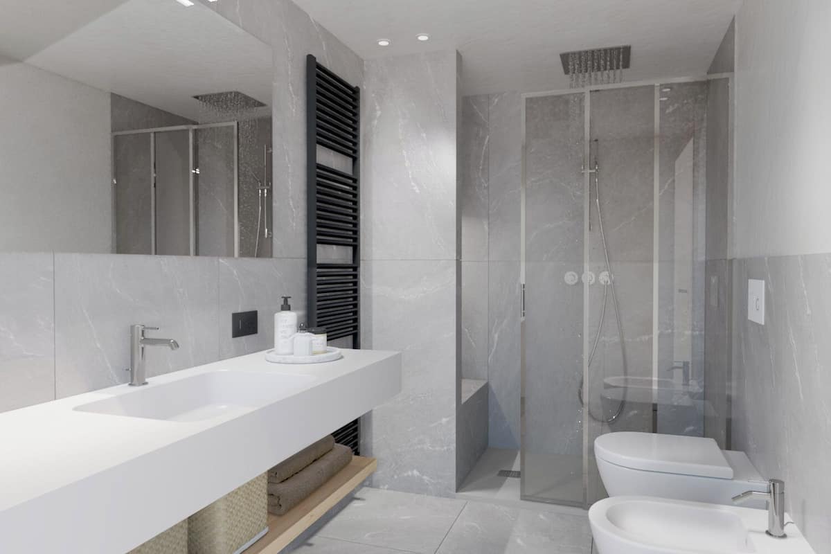 free toiletries, hair dryer, bidet, towels