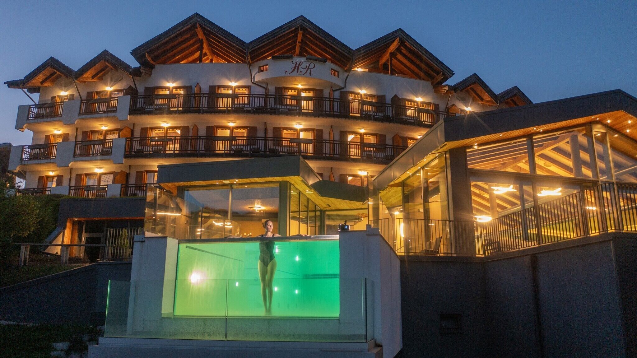 Front of property – evening/night