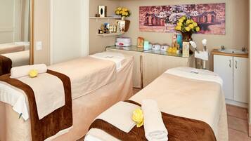 Hot stone massages, body wraps, facials, manicures and pedicures