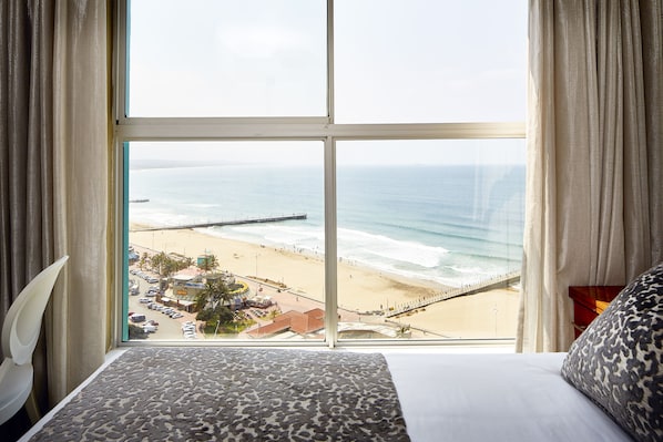 Vista a la playa o el mar