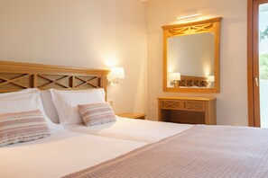 1 bedroom, desk, blackout curtains, iron/ironing board