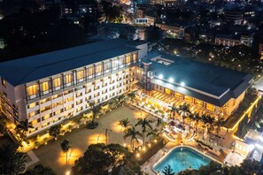 Façade de l’hébergement - soirée/nuit