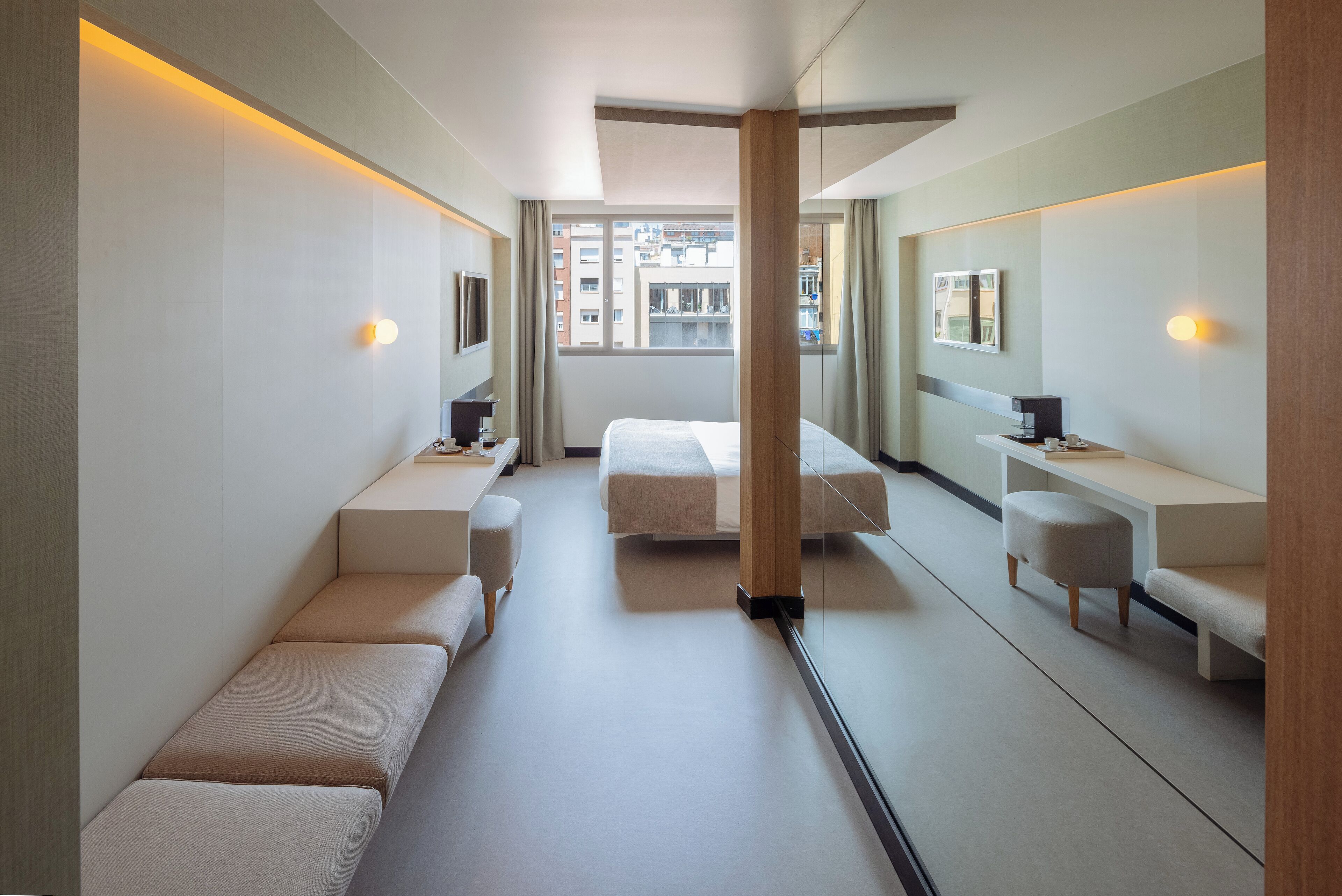 egyptian cotton sheets, down duvets, minibar, in-room safe