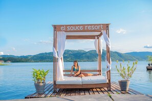 Vue depuis l’hébergement