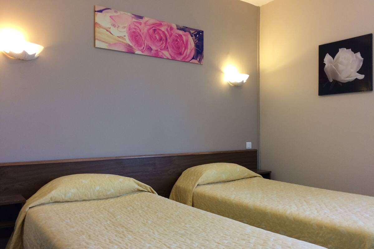 standard twin room | desk, soundproofing, iron/ironing board, free cots/infant beds