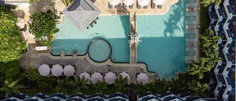 3 piscinas al aire libre