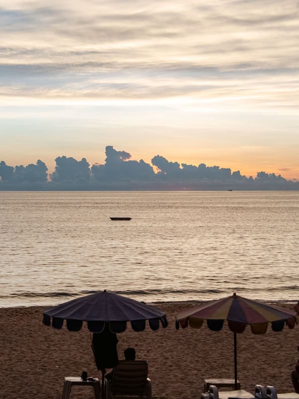 On the beach, beach bar