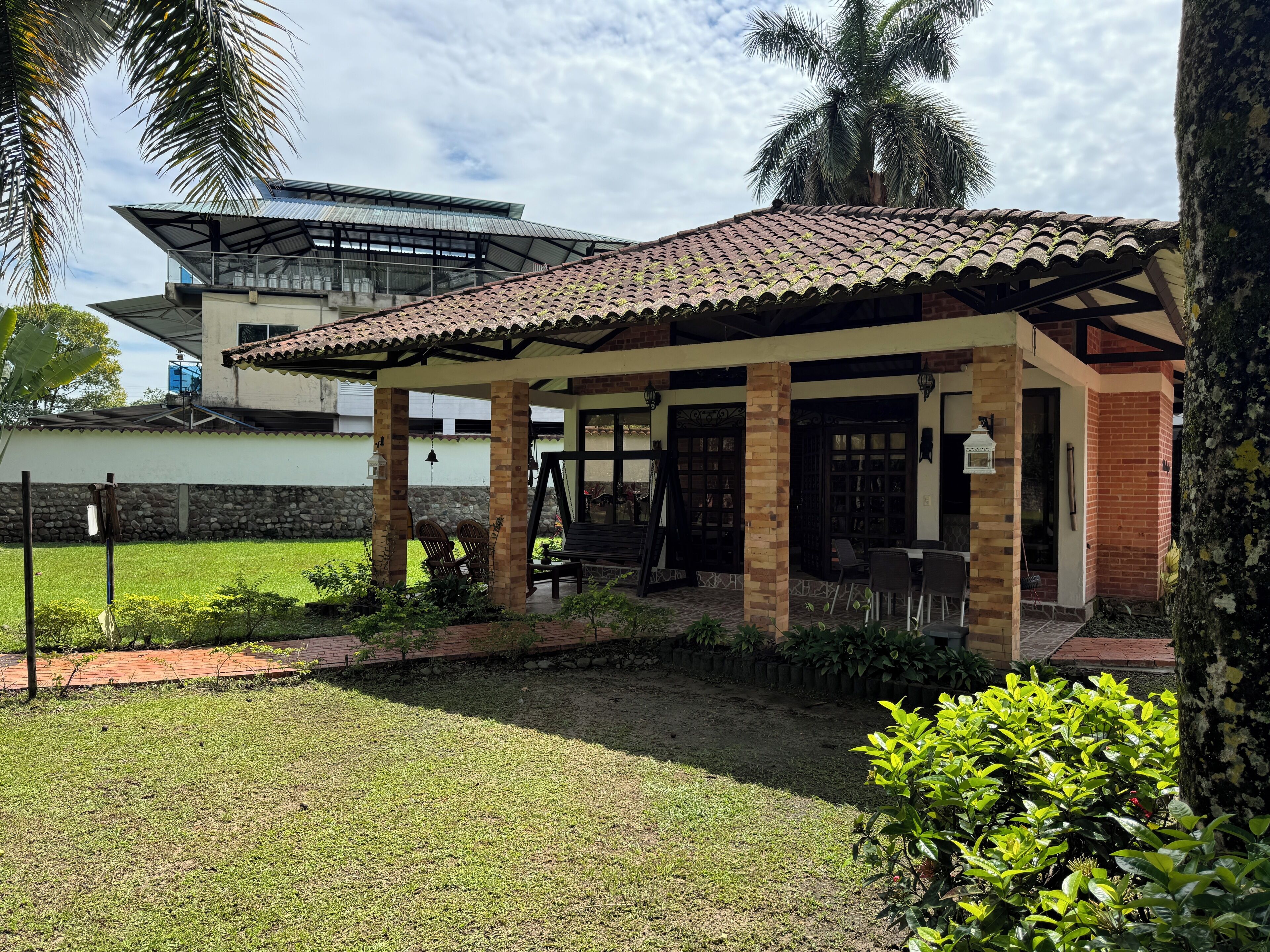 family quadruple room, 1 bedroom, garden view | living area | 40-inch tv with satellite channels