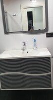 Bañera, toallas