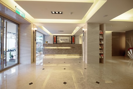 Interior entrance. The Metro Hotel