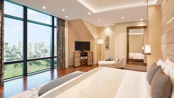 Royal Suite, 1 Bedroom (View) | Frette Italian sheets, premium bedding, down duvets, Select Comfort beds