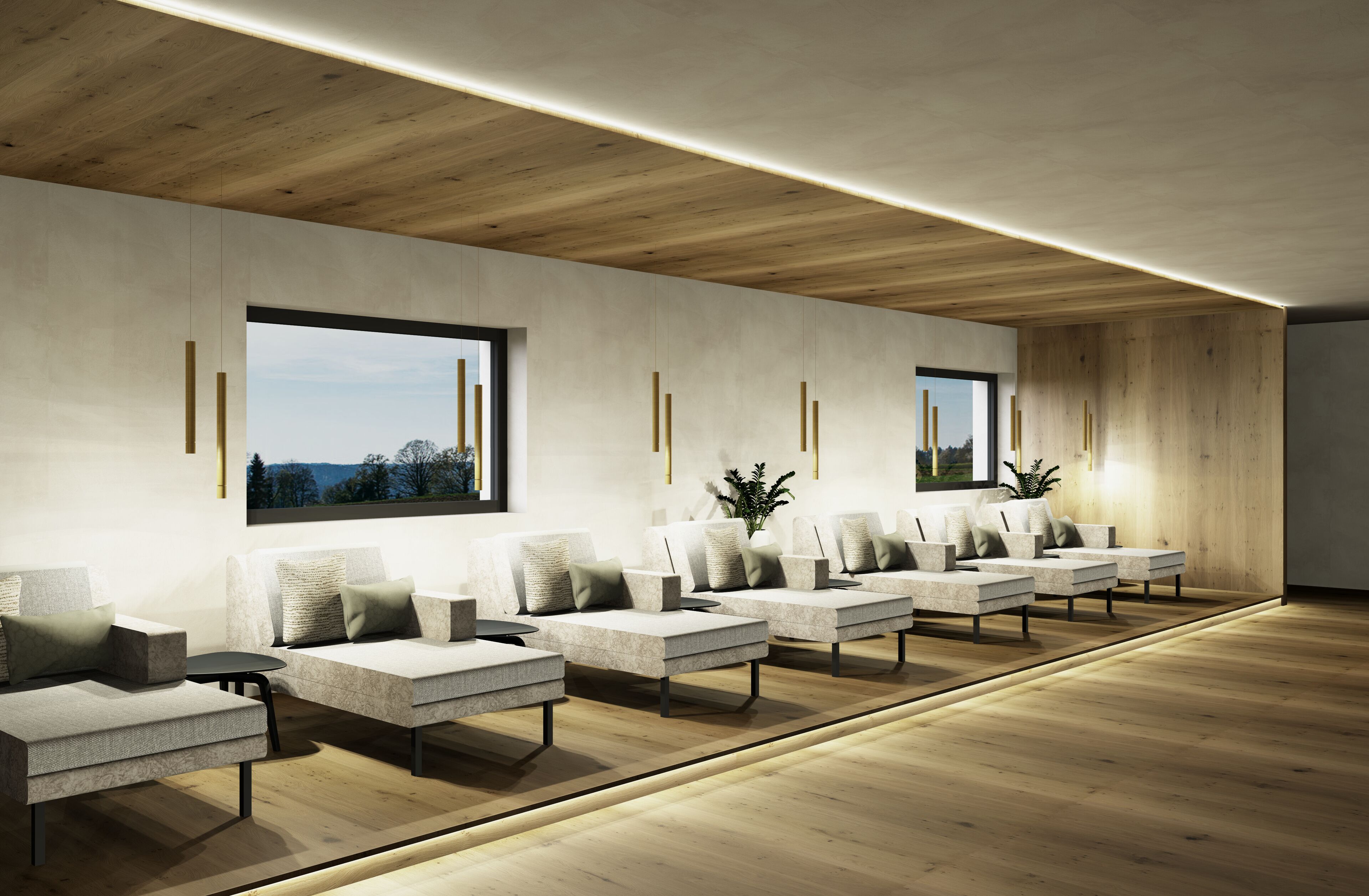 Sauna, massage-/behandlingsrum