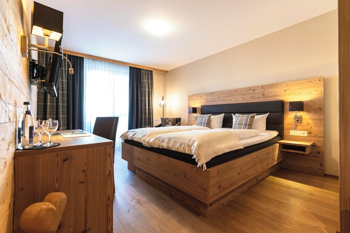 Comfort Plus Double Room with Balcony | Premium bedding, in-room safe, desk, laptop workspace
