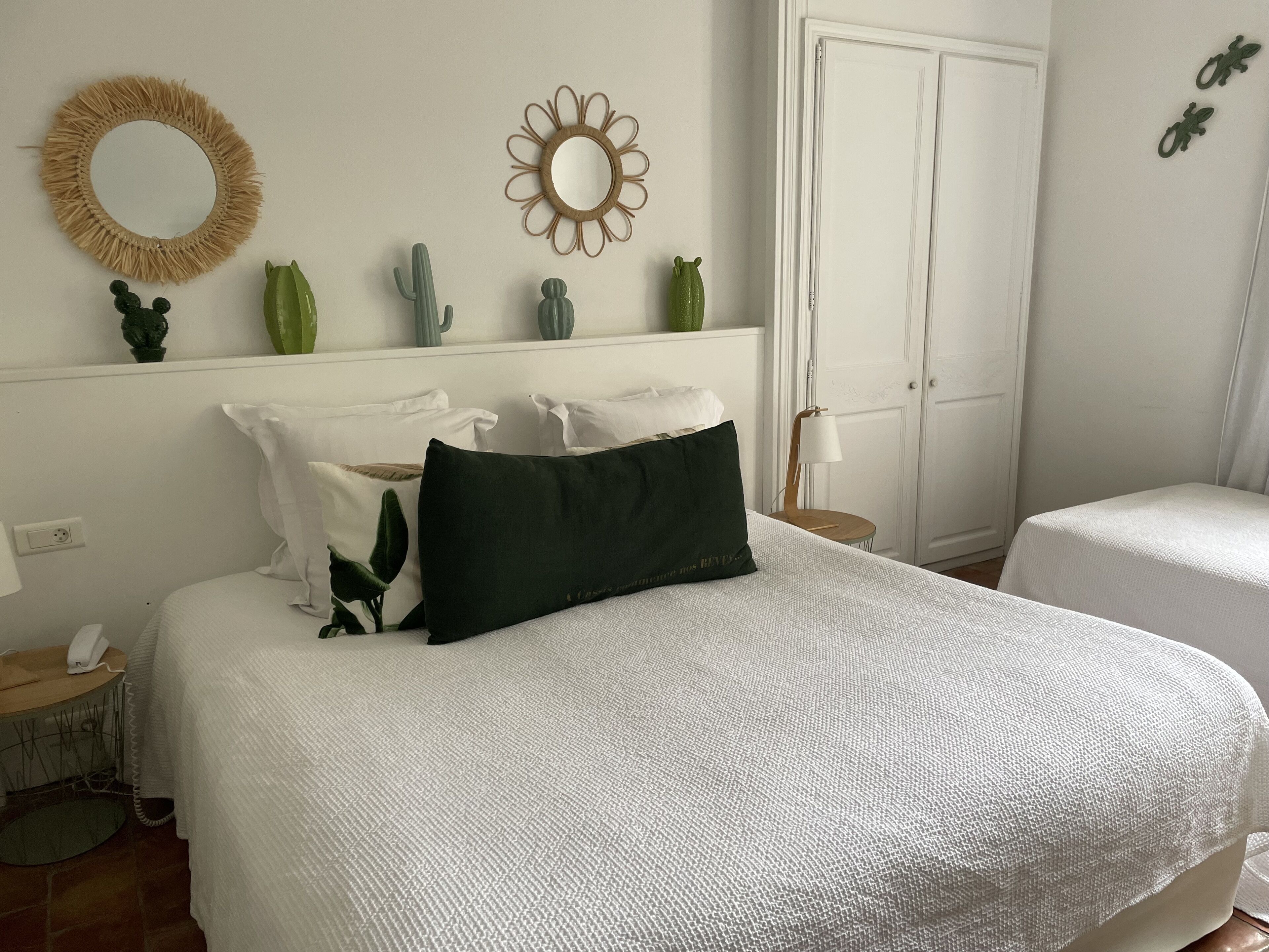 triple room, garden view | in-room safe, individually decorated, desk, free wifi