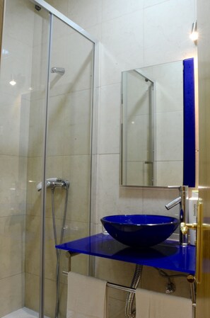 Regendusche, Handtücher