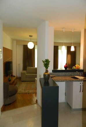 Full-size fridge, microwave, coffee/tea maker - Taksim Premier Suites (Istanbul)