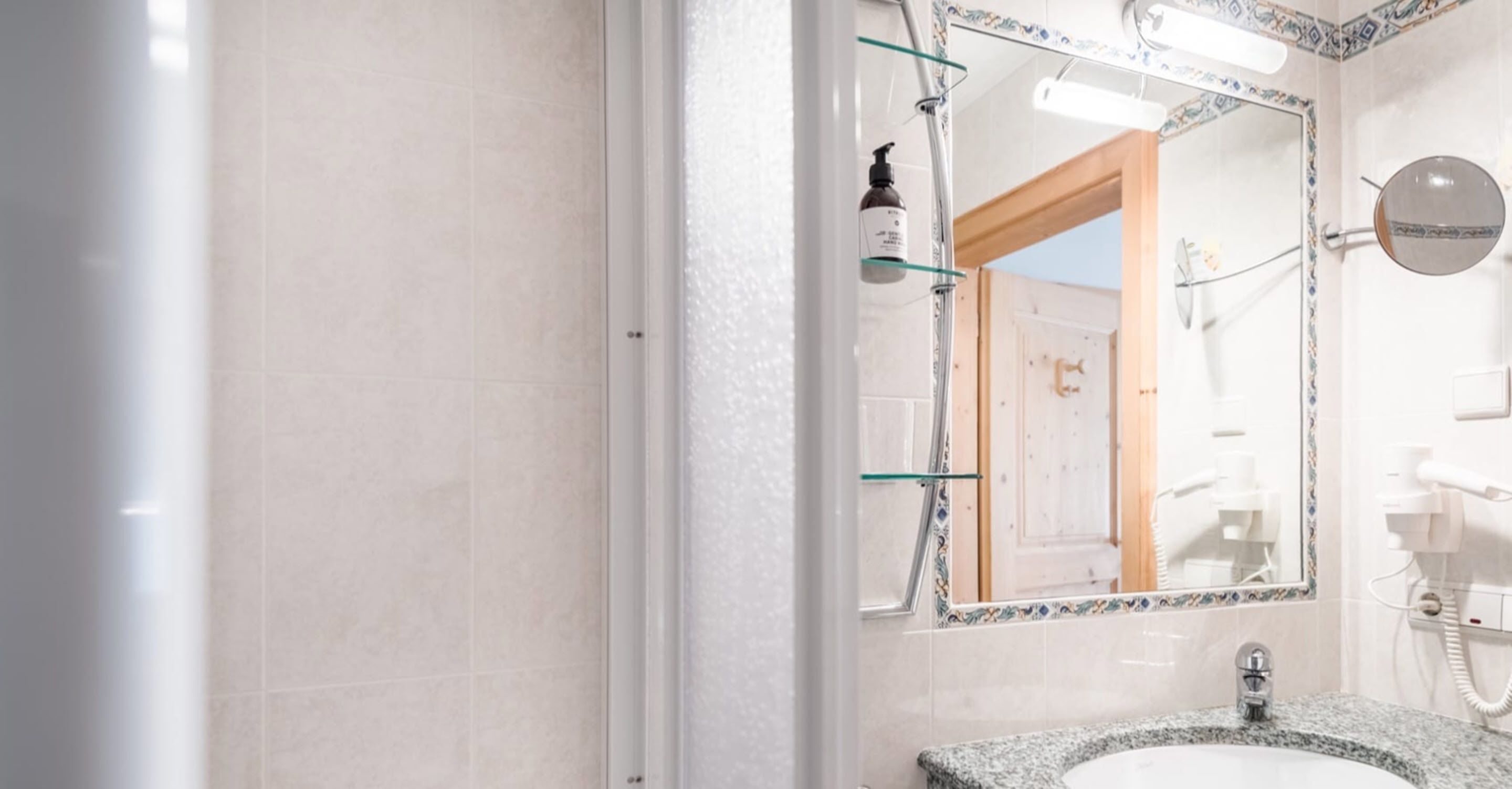 double room (rosalpina) | bathroom | free toiletries, hair dryer, bathrobes, slippers