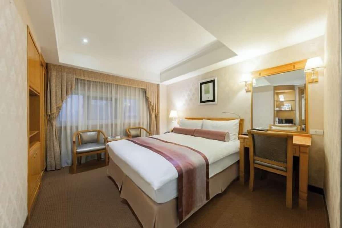 Down duvets, pillow-top beds, in-room safe, desk