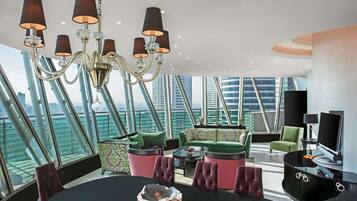 Premium bedding, minibar, in-room safe, soundproofing