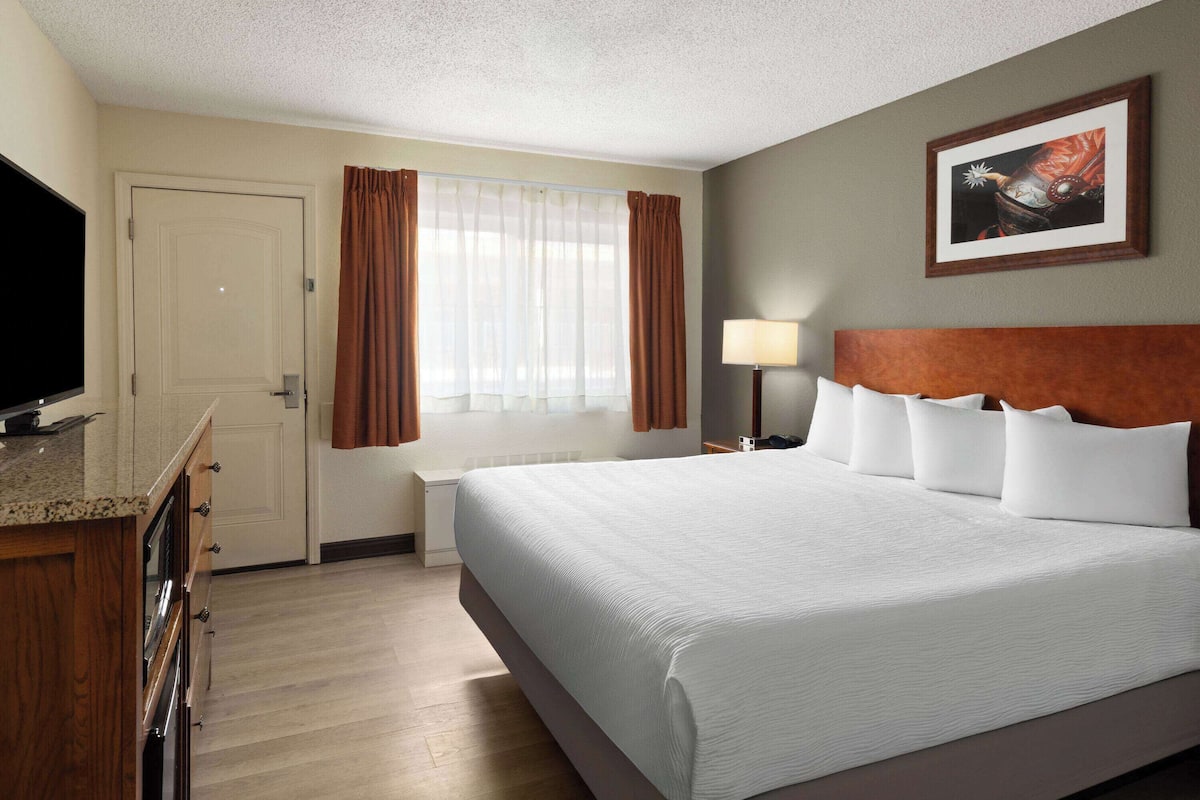 Room, 1 King Bed, Accessible, Courtyard View (Non Smoking) | Premium bedding, blackout curtains, iron/ironing board
