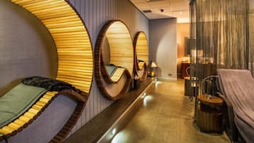 Sauna, body treatments, aromatherapy, body wraps, body scrubs, facials