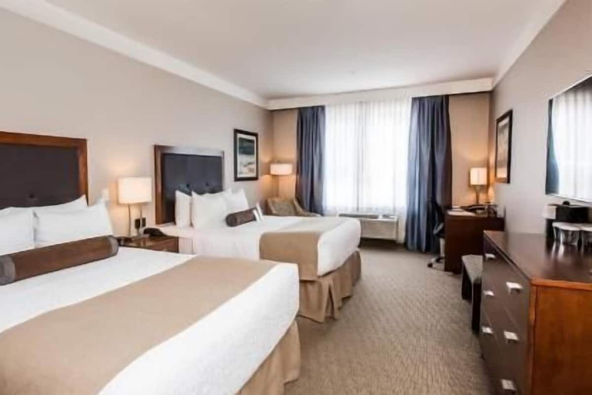 Premium bedding, pillow-top beds, in-room safe, desk