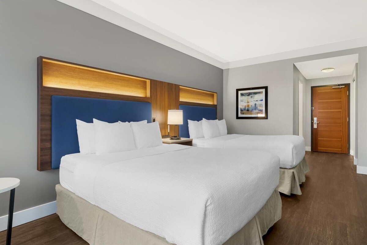 Premium bedding, pillow-top beds, in-room safe, desk