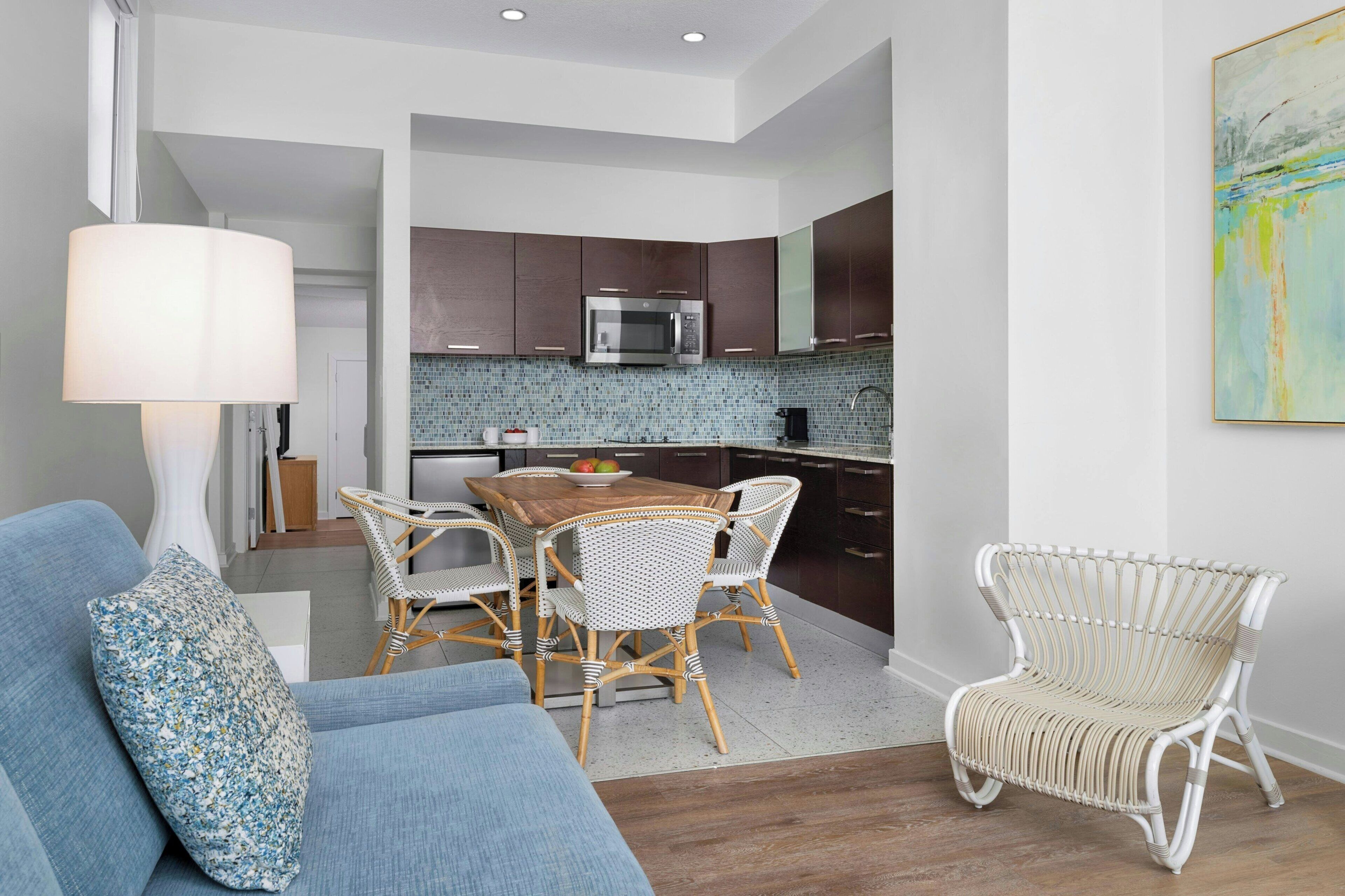 suite, 2 bedrooms, non smoking | living area | 55-inch flat-screen tv with cable channels, tv, ipod dock