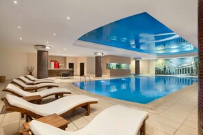 Indoor pool, 2 outdoor pools, pool umbrellas, sun loungers